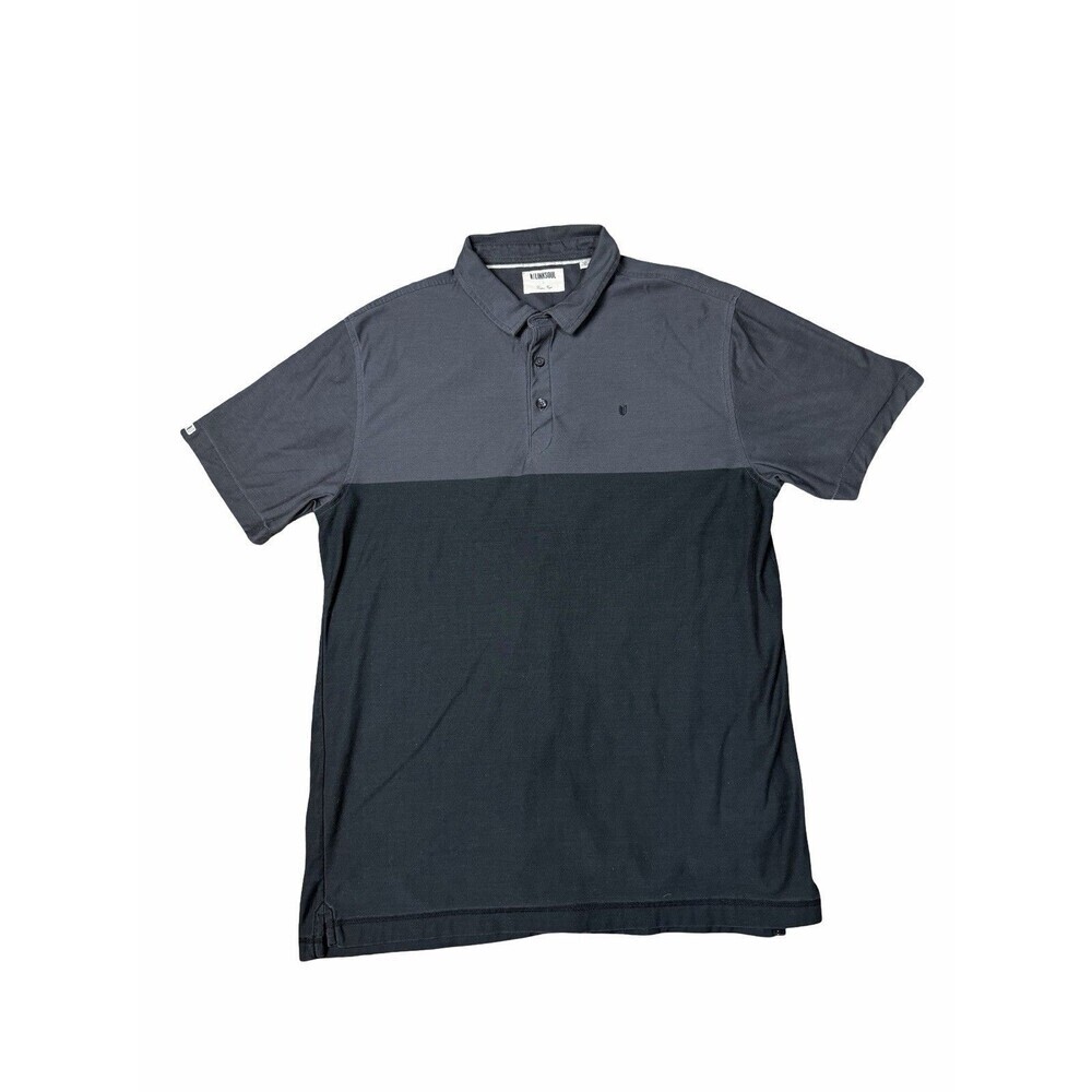 Linksoul Logo Luxury Cotton Gray Golf Polo Shirt Mens Size Large Golf Quality